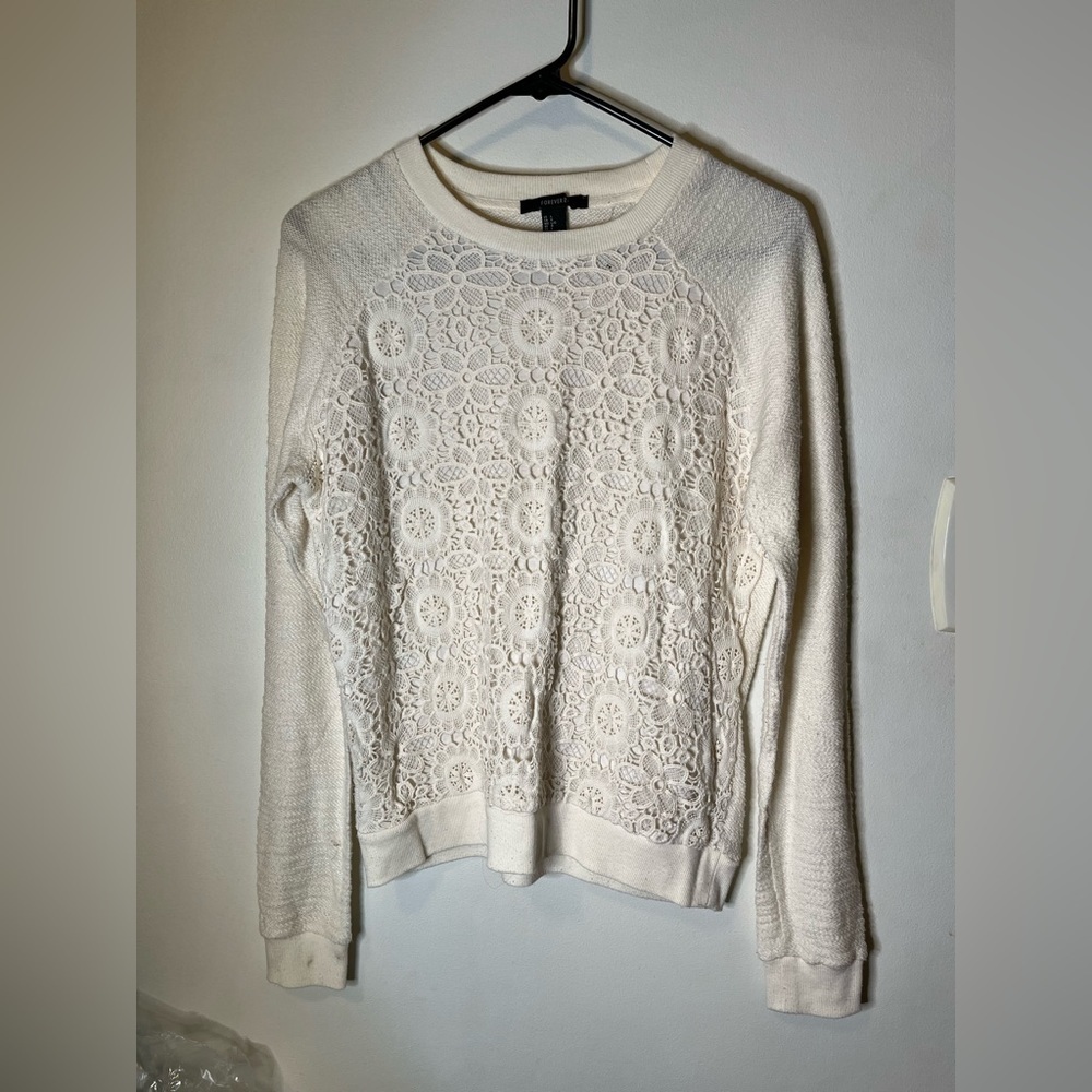 Forever 21 floral sweater